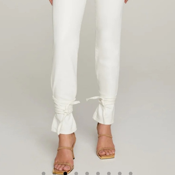 GOOD AMERICAN | Good American Good Boy Wrap Jeans White Size 4 - Picture 4 of 15
